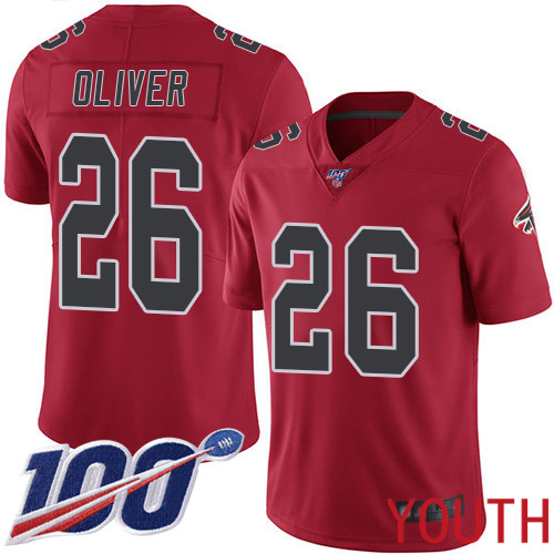 Atlanta Falcons Limited Red Youth Isaiah Oliver Jersey NFL Football #26 100th Season Rush Vapor Untouchable->atlanta falcons->NFL Jersey